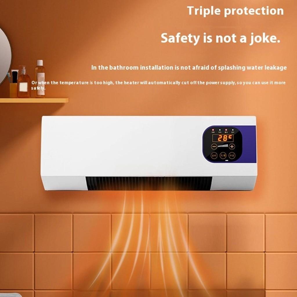 Refrigerador De Ar De Parede 2000W , Condicionadores Montados Na Com Controle Remoto , Aquecedor De