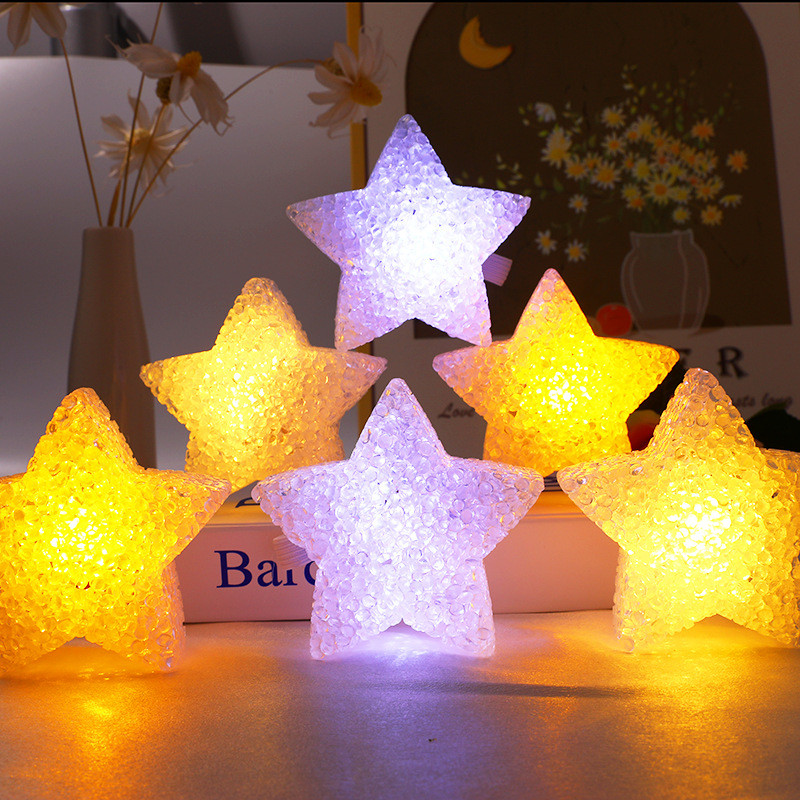 Portátil pequena estrela luz concerto dança adereços luz de pulso luminosa YL273