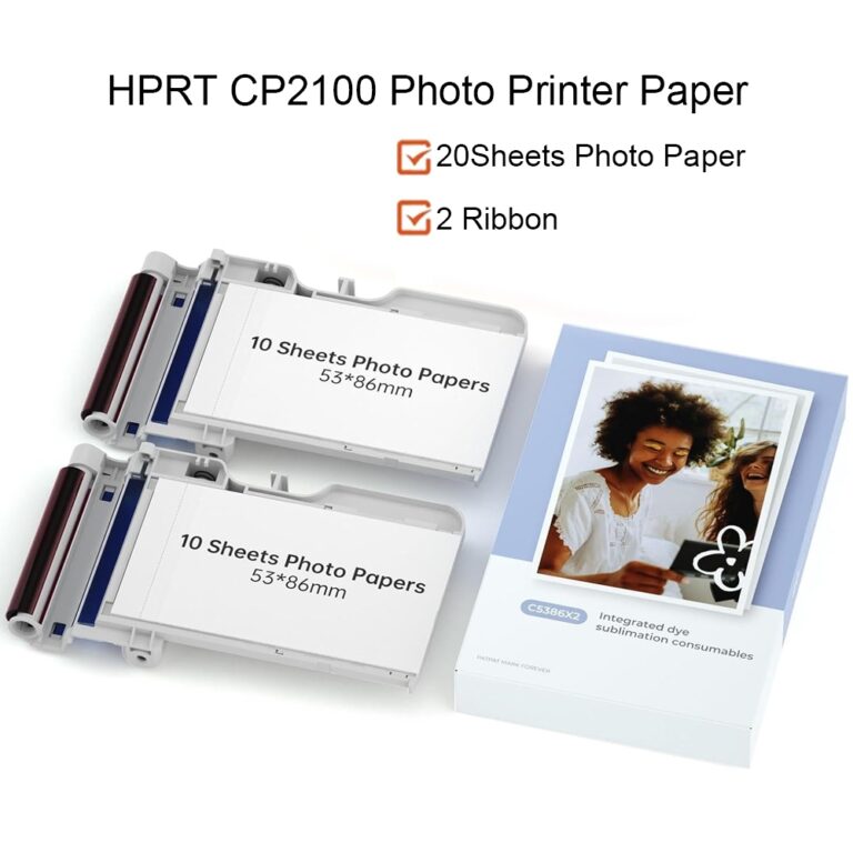 Mini Impressora Fotográfica HPRT Original , 20 Fo