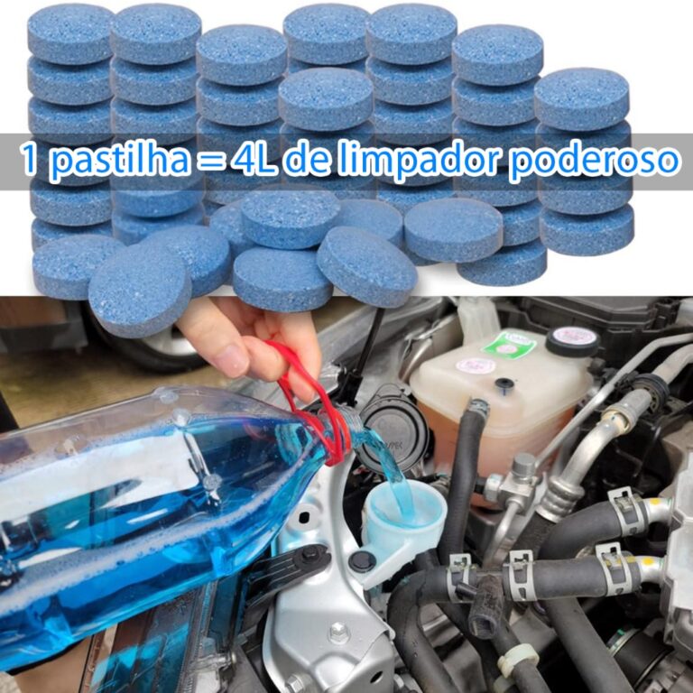 Pastilha Efervescente Limpa Para-brisa Automotivo 