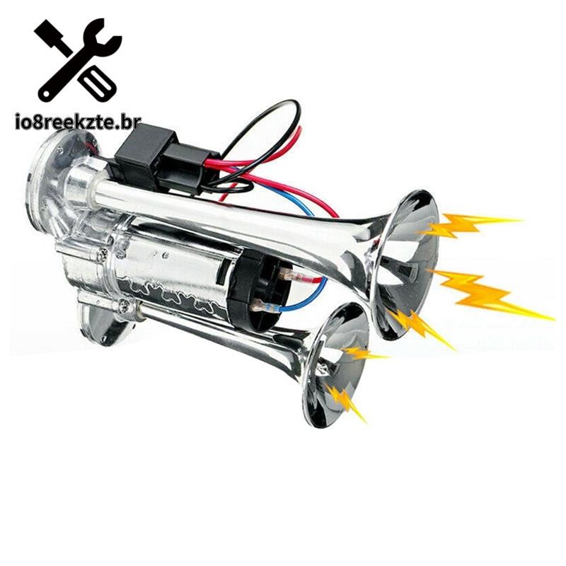 12V 600Db Buzina Dupla Super Alta Válvula Solenóide Elétrica Carro De Ar Bomba Para Carros , Barcos