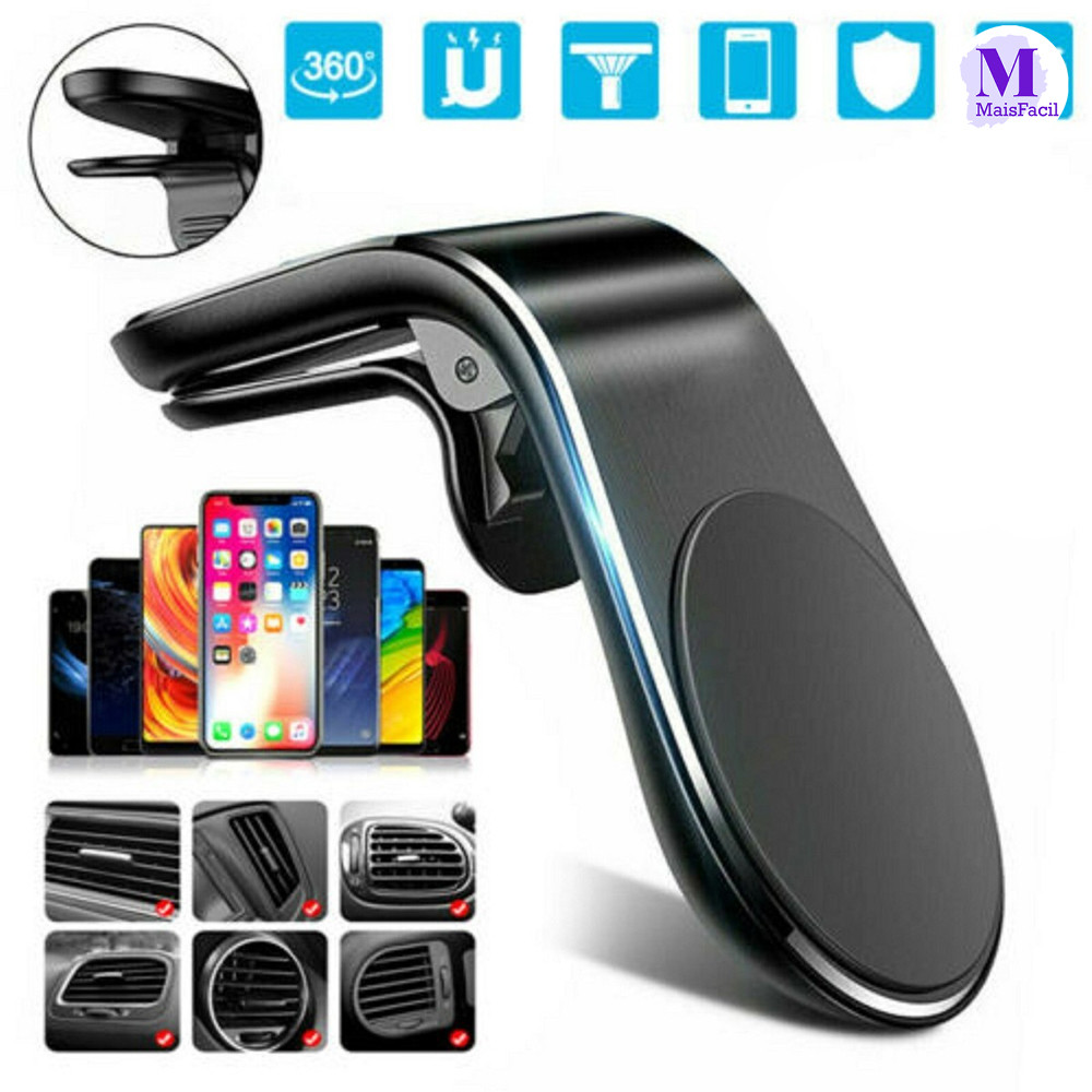Suporte Automotivo Magnético Giratório 360° Universal para Carro