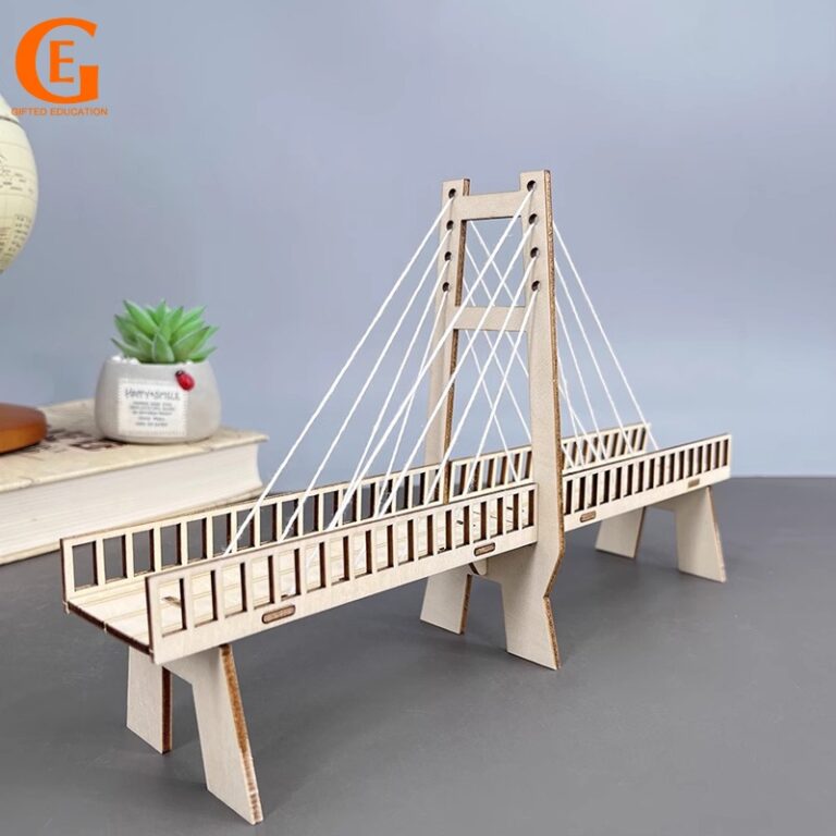 Educação Dotada DIY Ponte Modelo Cabo Permaneced