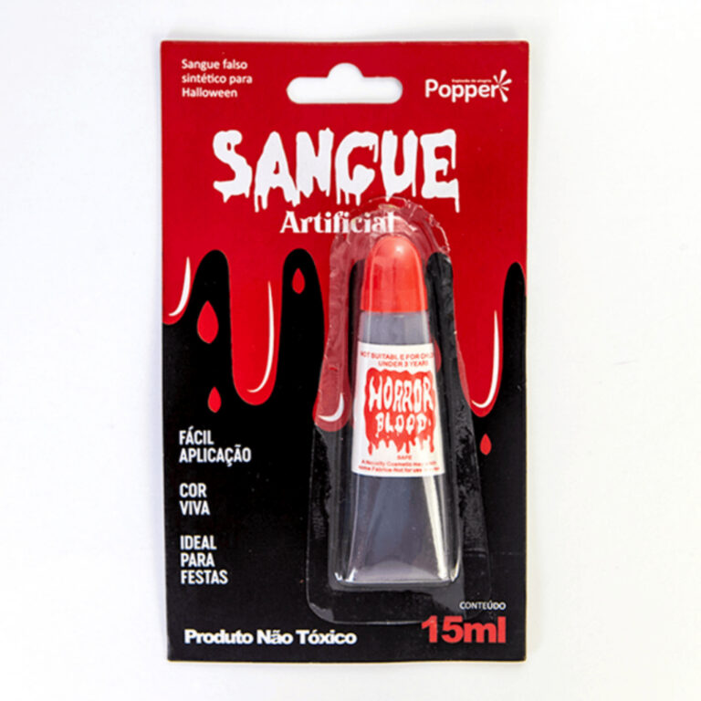 Kit Até 5 Sangue Falso Para Maquiagem Festa De Ha