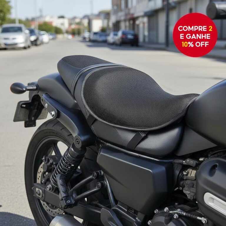 Almofada de assento de gel para motocicleta com es