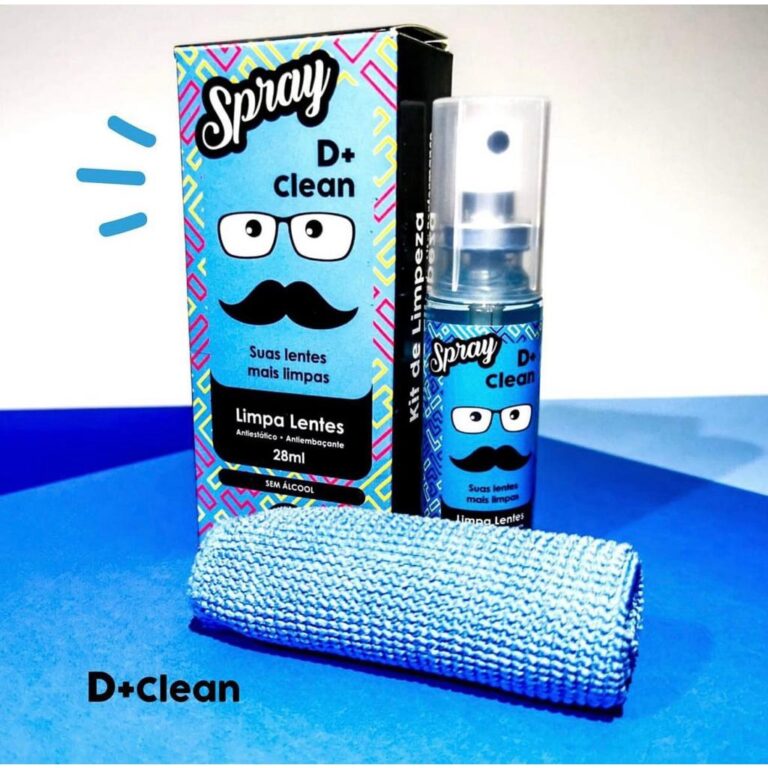 Kit Limpa Oculos Lentes 25ml+ lenço 15x15cm