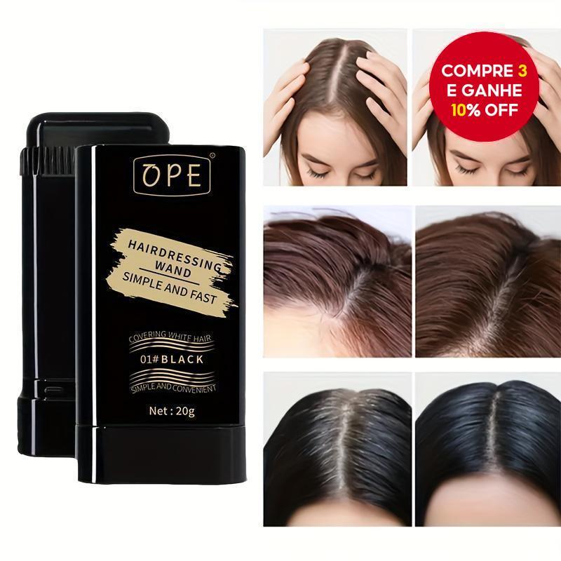 Aplicador de tinta para cabelo de emergência com dentes de pente. Design rotativo que pode cobrir ra