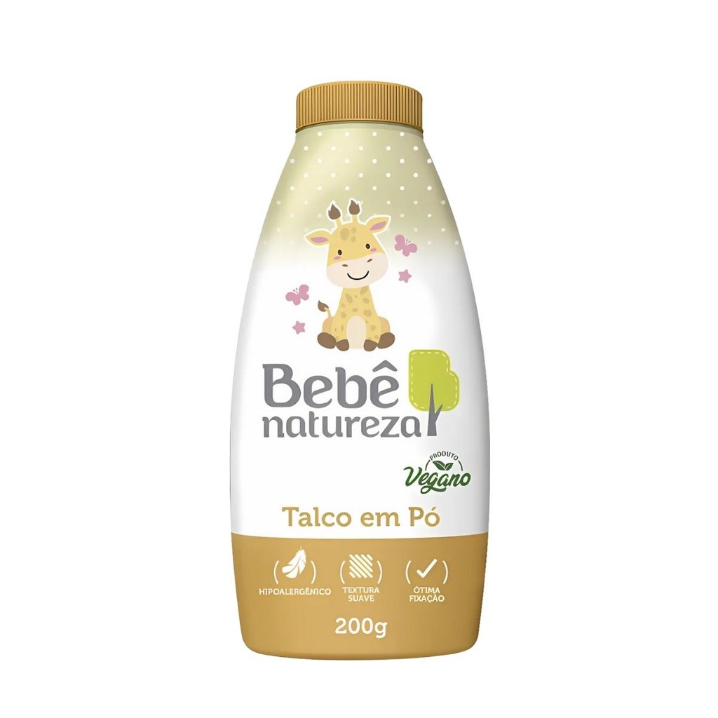 Talco Infantil  em Po Suave Bebe Natureza 200 g