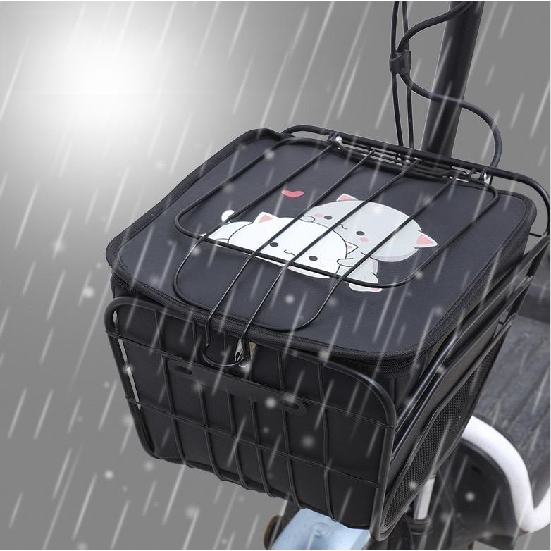 Veículo elétrico motocicleta cesta cesta saco à prova de chuva à prova dwaterproof água bateria bici
