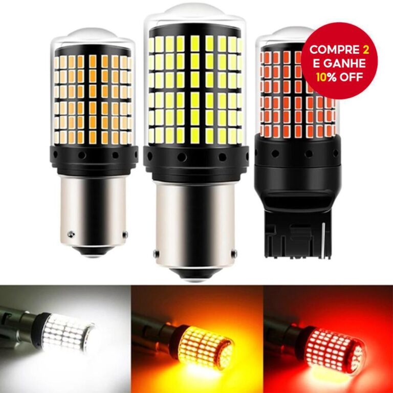 Oprah 2x 3014 144SMD Canbus Lâmpadas LED Para Sin