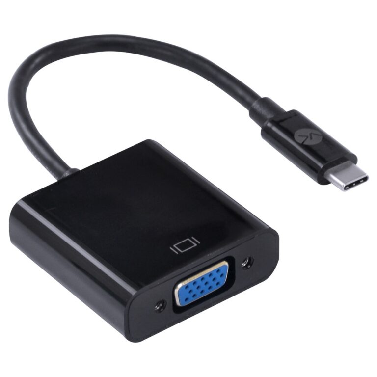 ADAPTADOR USB TIPO C X VGA FÊMEA FULL HD 1080P 20