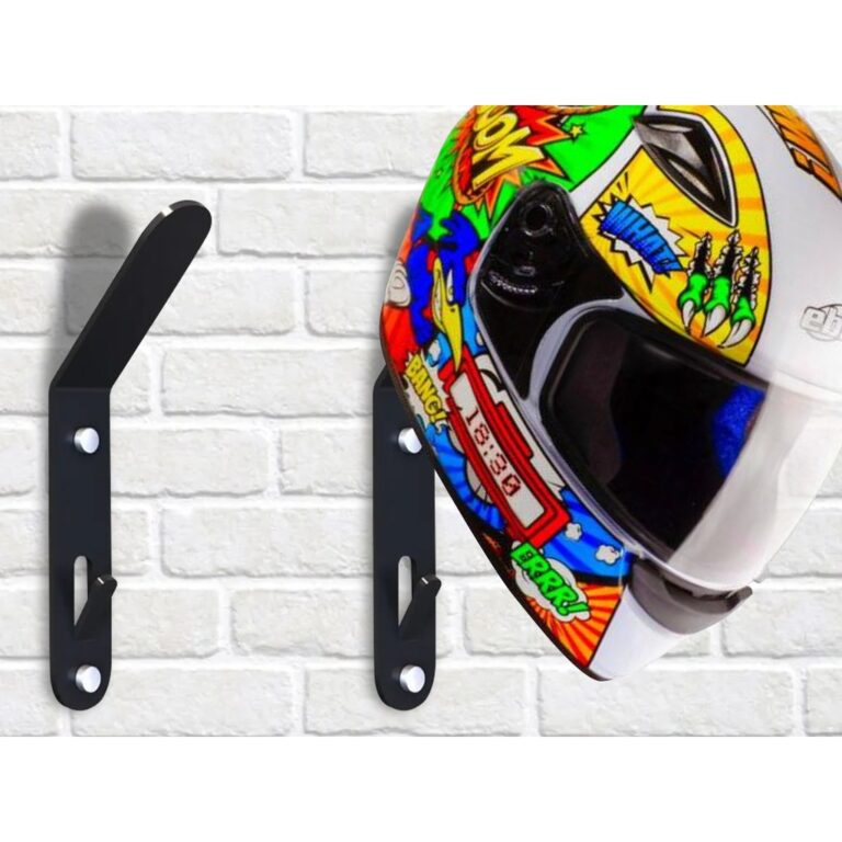 Suporte De Parede Em Aço Para Capacete Jaqueta E 