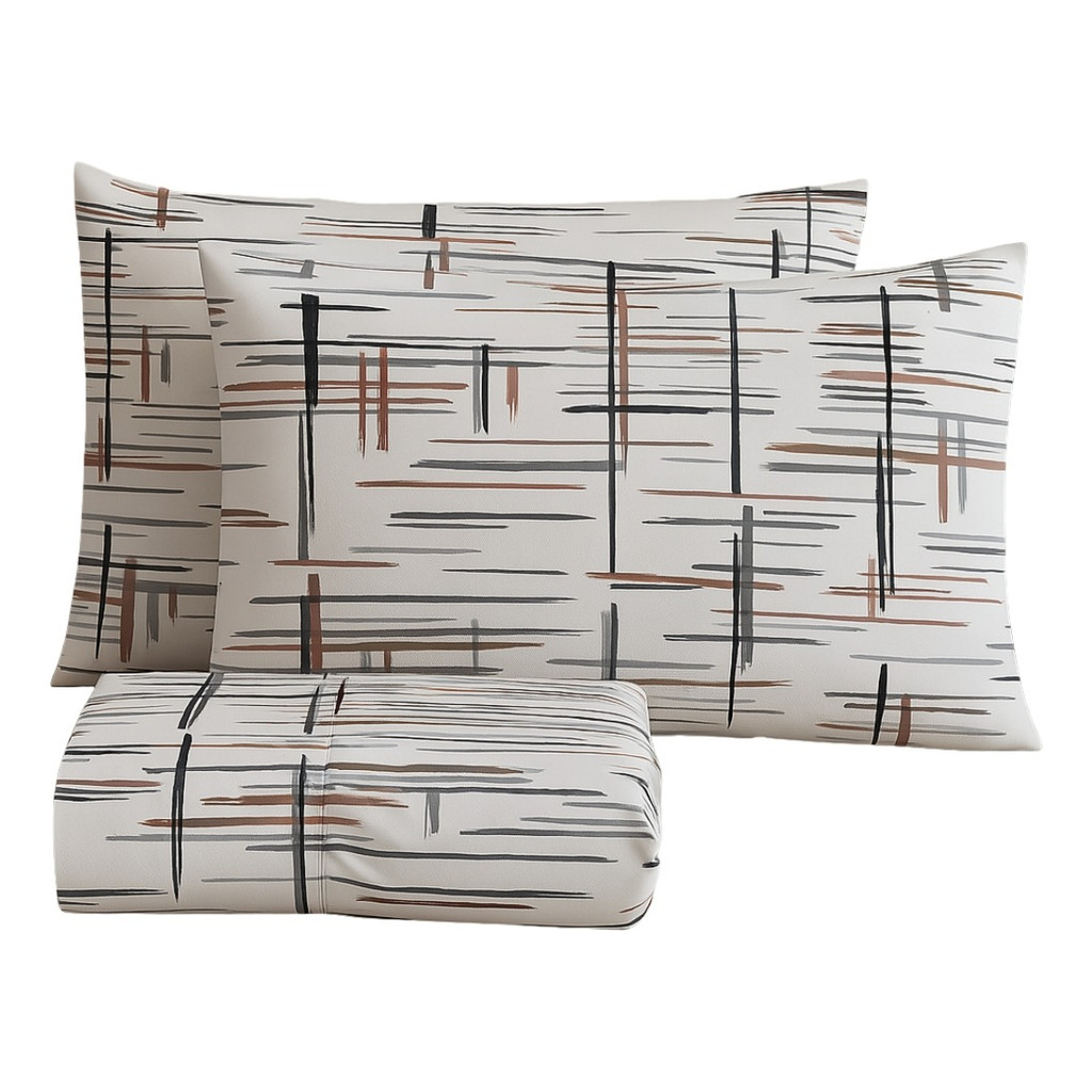 Jogo De Lençol Solteiro Com Fronha 400 Fios Micropercal