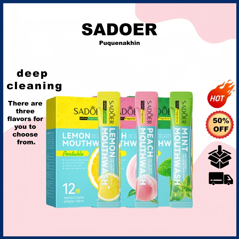 3.15sadoer Saqueta Com Sabor De Frutas Fornece Proteção 12 Horas Para Gengivas , É Portátil .