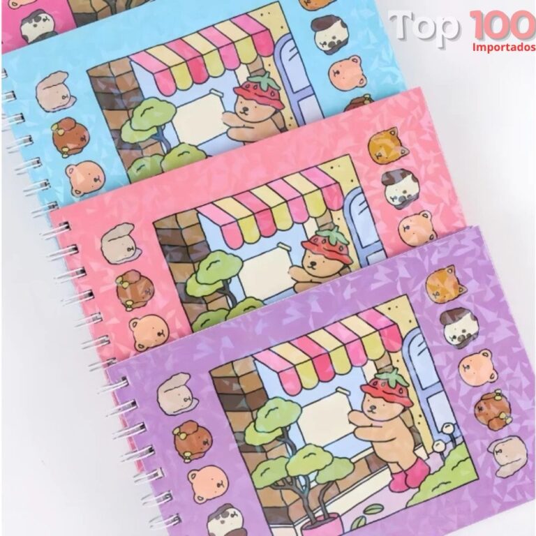 Livro de Colorir com Acetato Caderno de Desenho Pi