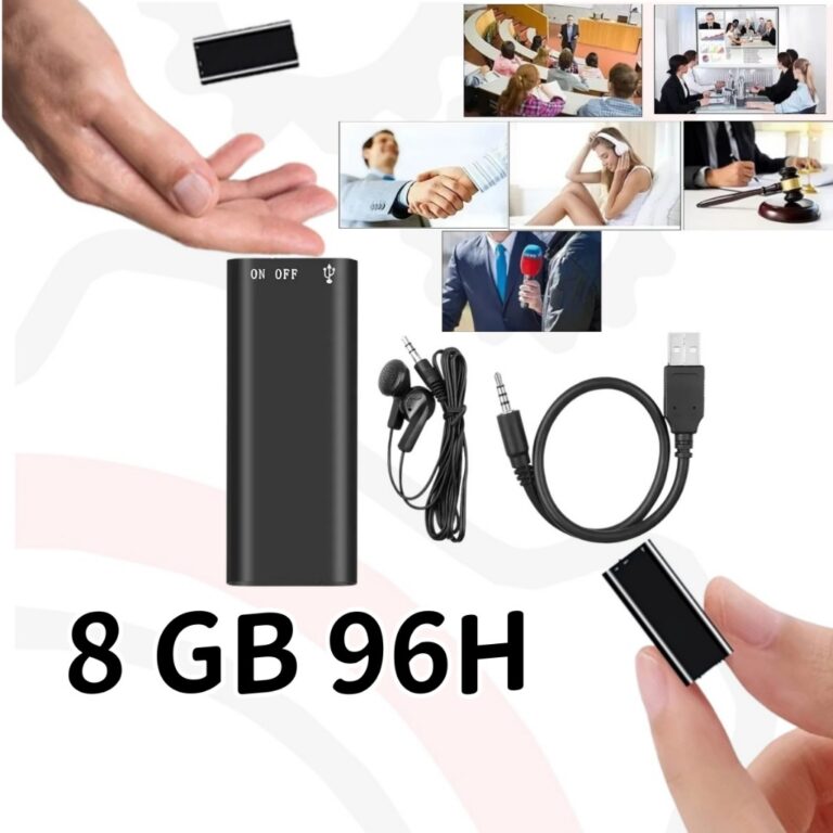 Mini Gravador de Voz Grava 96 Horas-Pode ser usado