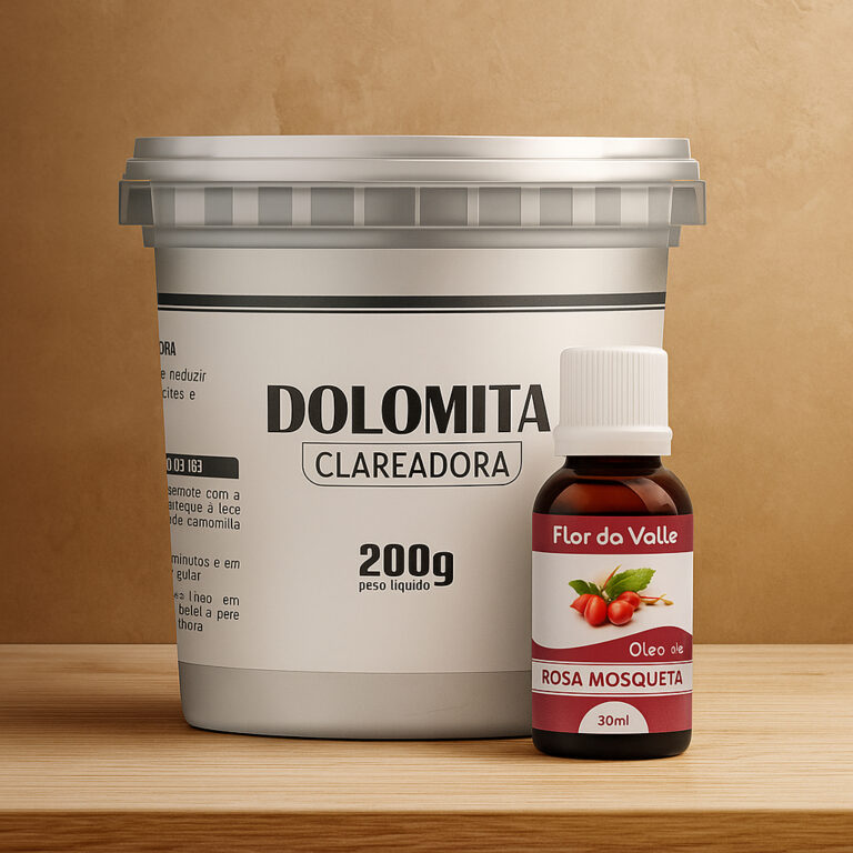 Dolomita Clareadora 200g Pote mais Óleo de Rosa M
