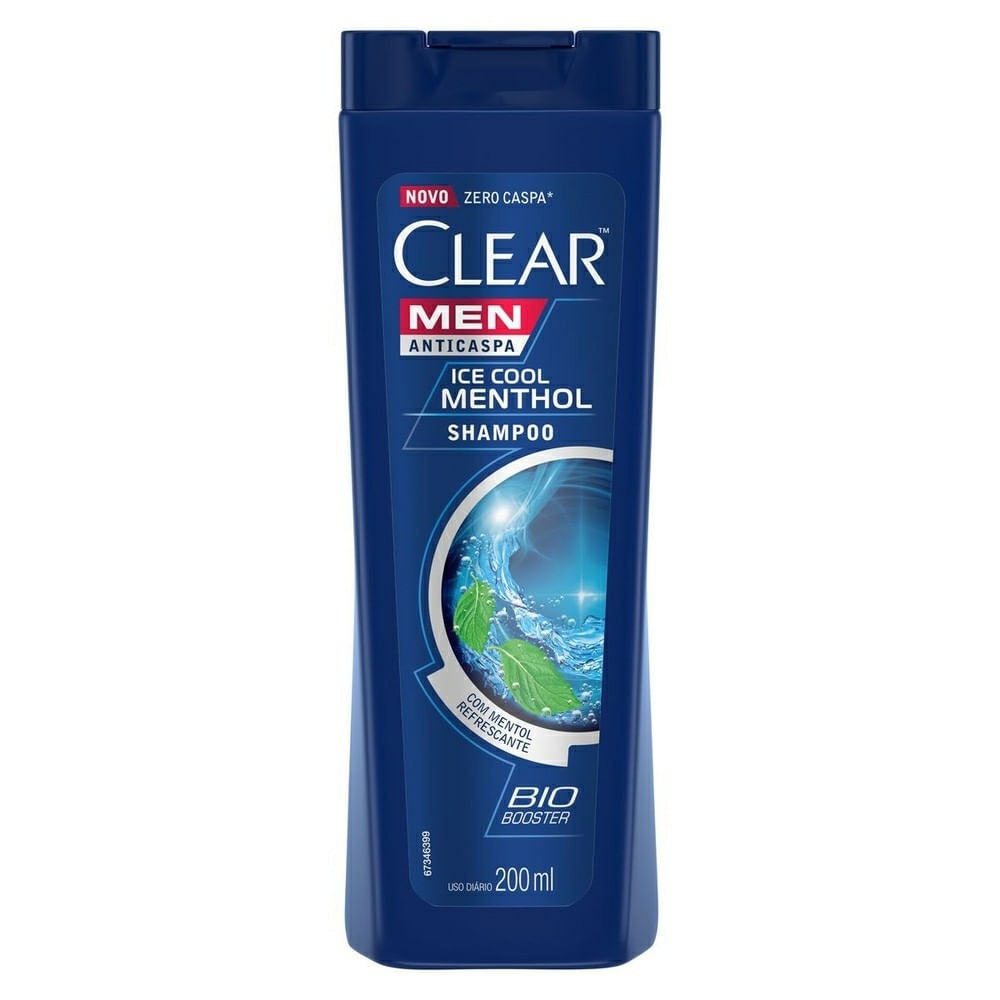 Shampoo Clear Men Anticaspa Ice Cool Menthol Com 200ml