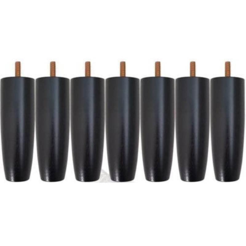 Pezinho Para Cama Box Casal Kit 6 Unidades Pé Pes para móveis 12cm Casal Solteiro