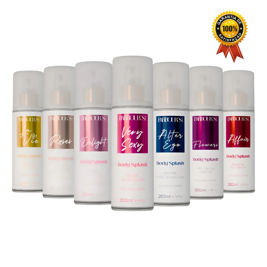 Body Splash Feminino Barbours Beauty Linha Completa 200ml Original