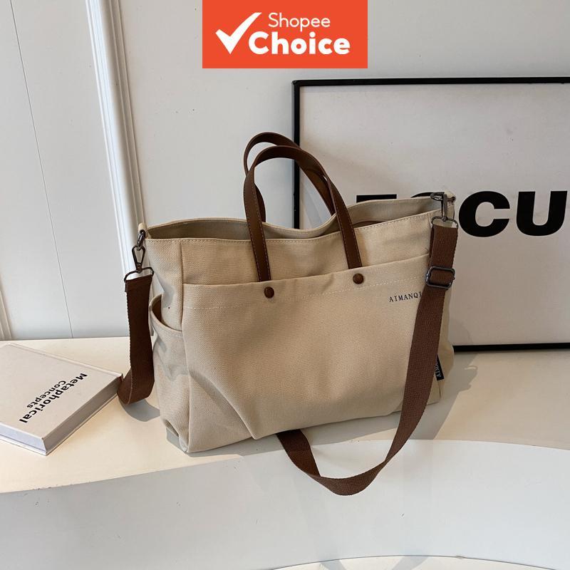 Bolsa Feminina Minimalista Versátil De Escritório Com Design Simples De Grande Capacidade