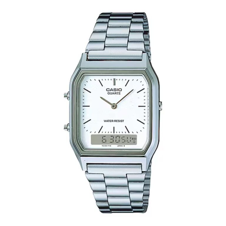 RELÓGIO CASIO MASCULINO RETANGULAR AQ-230A-7DMQ