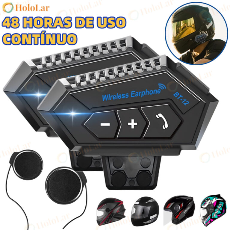 Fone de Ouvido Capacete Comunicador para Capacete 