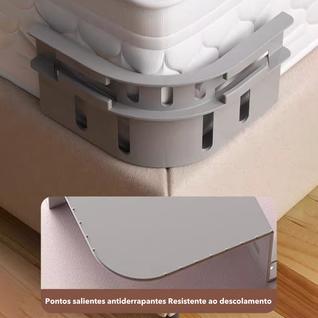 4pcs Prendedor de Lençol Antideslizante Fixador de Cama Ajustável, Fita Sem Pregos