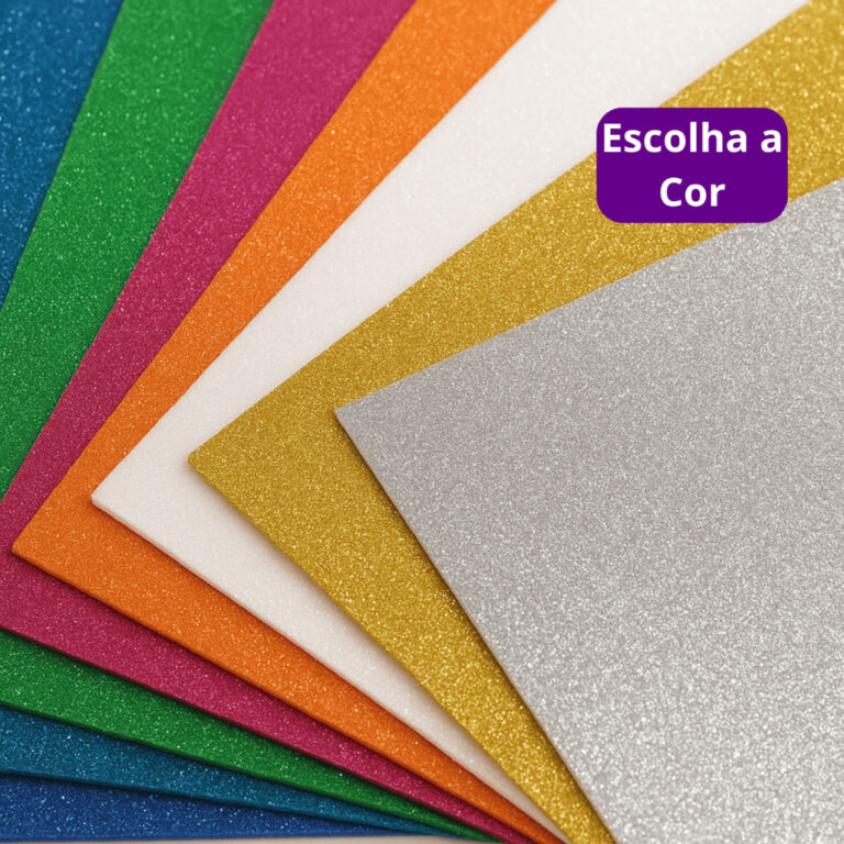 Placas De Eva Com Glitter 40×48 – 10 fo