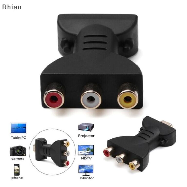 [Rhian] Sinal Digital AV 1080p Para Adaptador VGA 