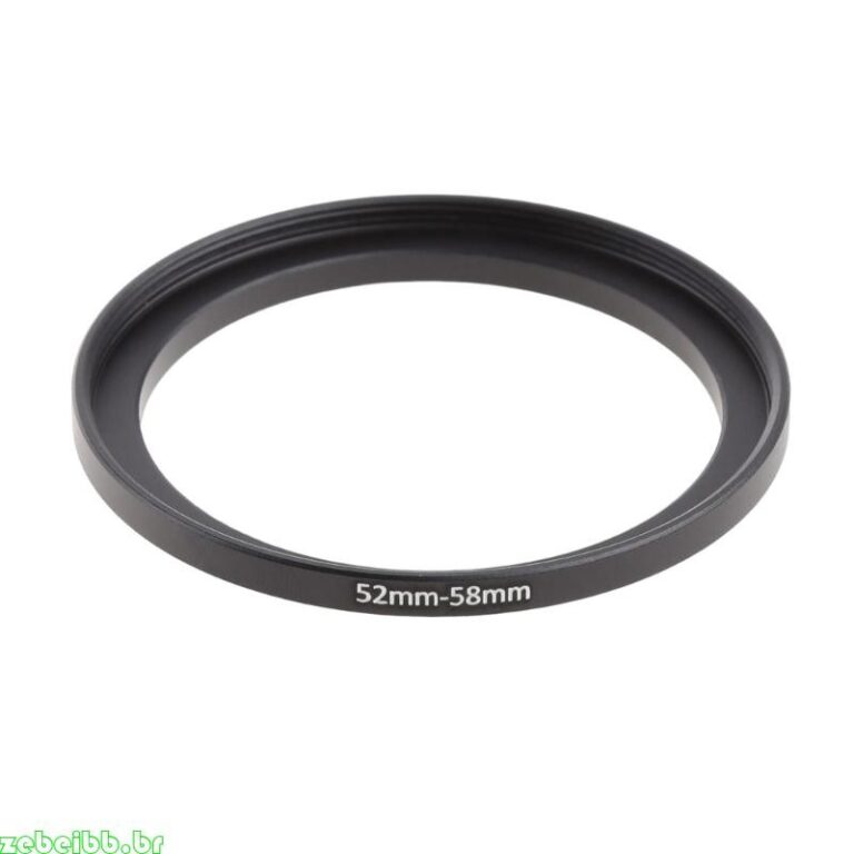 zebeibb 52mm-58mm Filtro Step Up Anéis Adaptador 