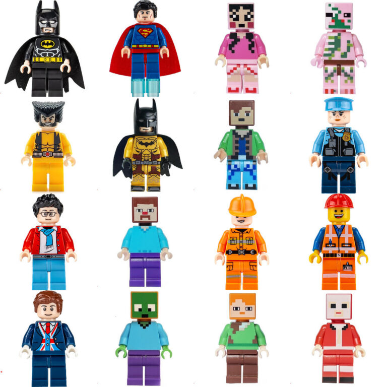 Blocos de construção de bonecos de ação brinqu