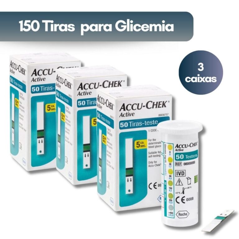 3 Caixas de ACCU CHECK Active Tira Para Medir Glic