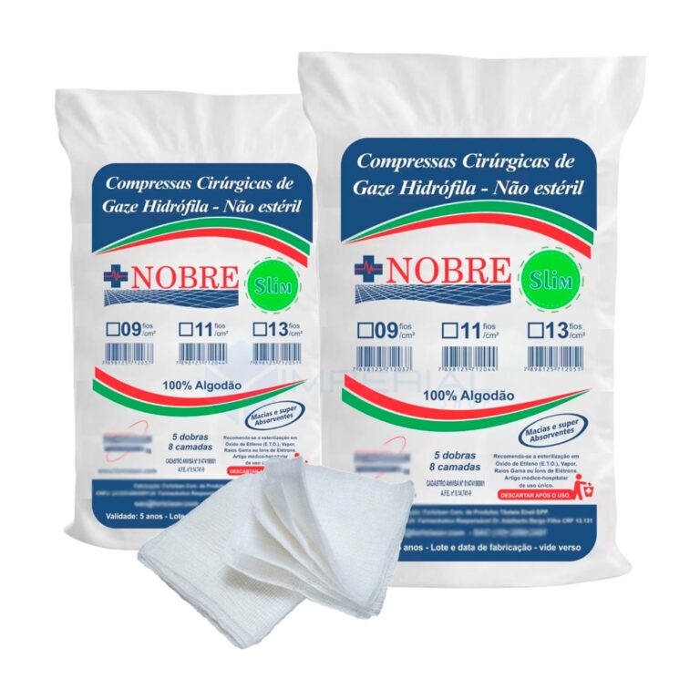 2x Pacote de Gaze Nobre Slim 9 Fios 100% Algodão 