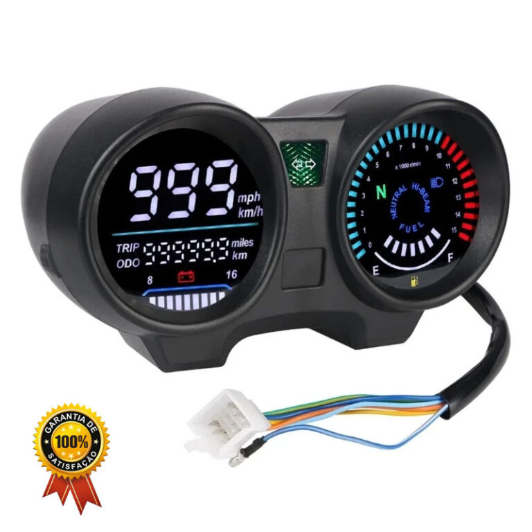 Painel Da Motocicleta Claro LCD Medidor Digital In