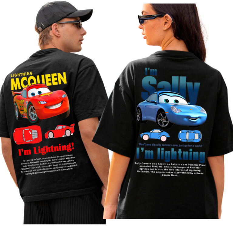 Kit 2 Camiseta Camisa Casal Estampado Relampago Mc