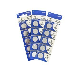 Bateria CR2032/CR2016/CR2025 3V Com 5 Unidades par