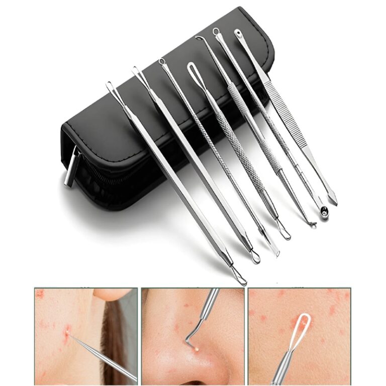 Kit 7 Ferramentas Beleza Aço Inox – Extrato