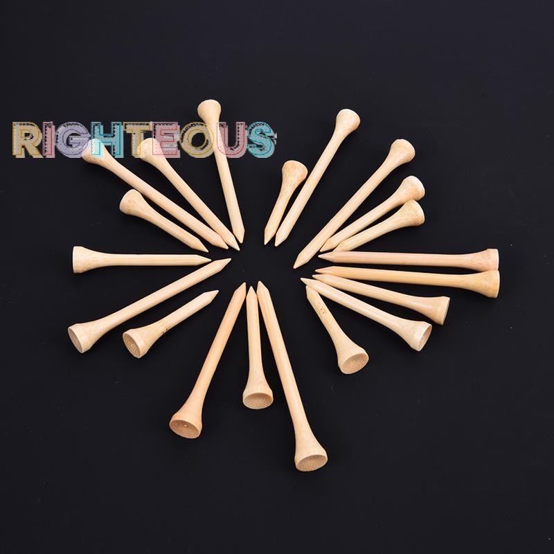 Rightrous 100 Pçs/Set Tees De Golfe Bambu Tee Bolas Titular 4 Tamanho Mais Forte Que Camisetas De Ma