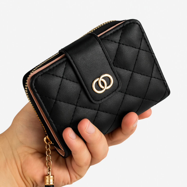 Carteira Feminina Porta Cartões Moedas Couro Sint