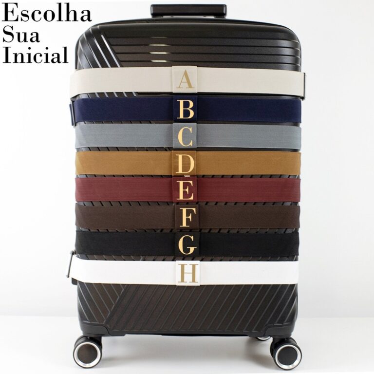 Cinta para Mala Personalizada Com A Inicial do Nom