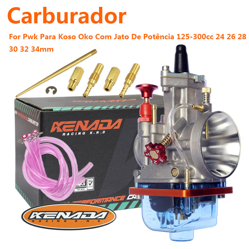 KENADA RACING Carburador PWK Keihin koso Compatível Racing Carb Power Jet 24MM 26MM 28MM 30MM 32MM 3