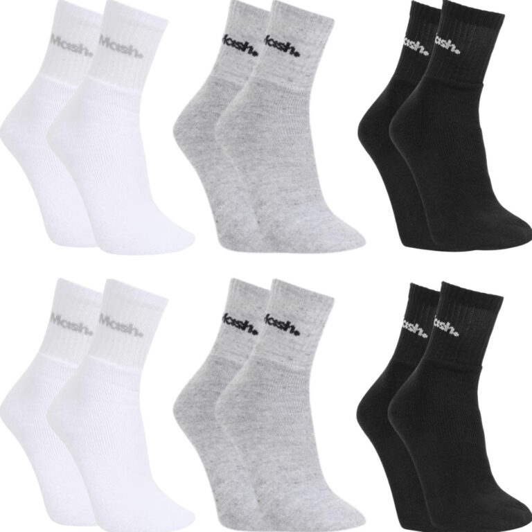Kit 6 Pares Meia Mash Cano Médio Algodão Esporti