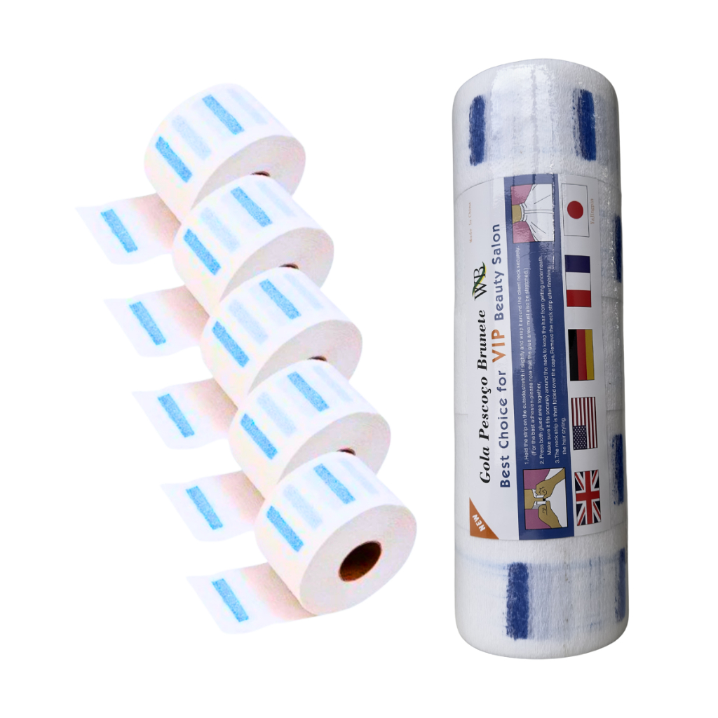 gola higiênica barbearia 1 Pacote C/ 5 rolos 500 unidades descartável pronta entrega envio imediato
