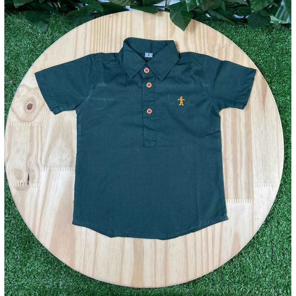 Camisa Bata Verde Nick Kids