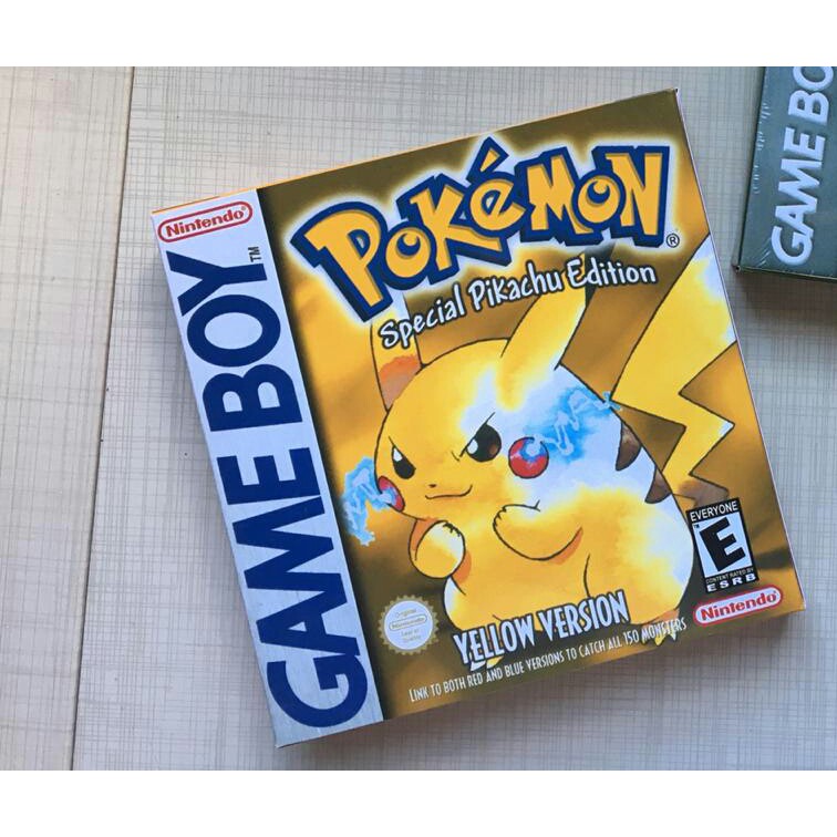 caixa com berço repro para pokemon yellow de game