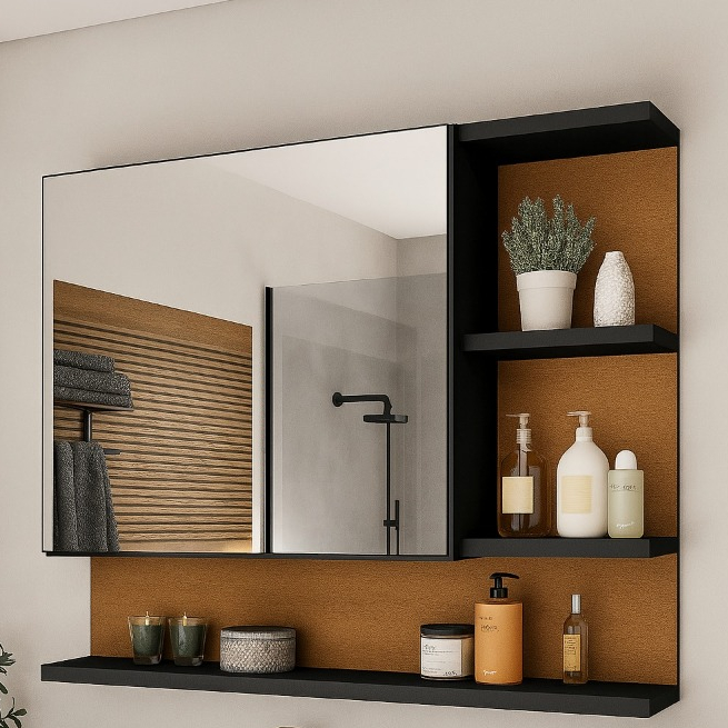 Promoção Armário Espelheira com Porta Clepatra 