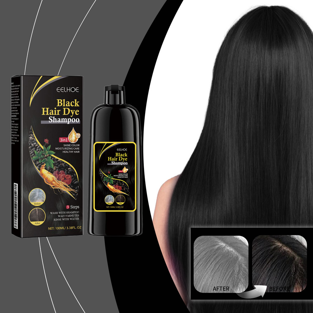 Shampoo Escurecedor de Cabelos com Extrato de He Shou Wu – Hidratação Profunda, Reparador 100ml