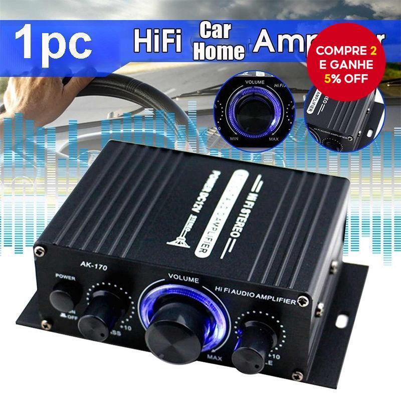 1PC Amplificador Universal de Carro AK170 Mini Amplificador de Mesa para Computador de Carro e Moto