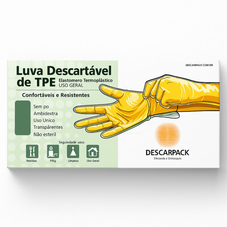 Luva VinilFlex TPE Descarpack – P ao G